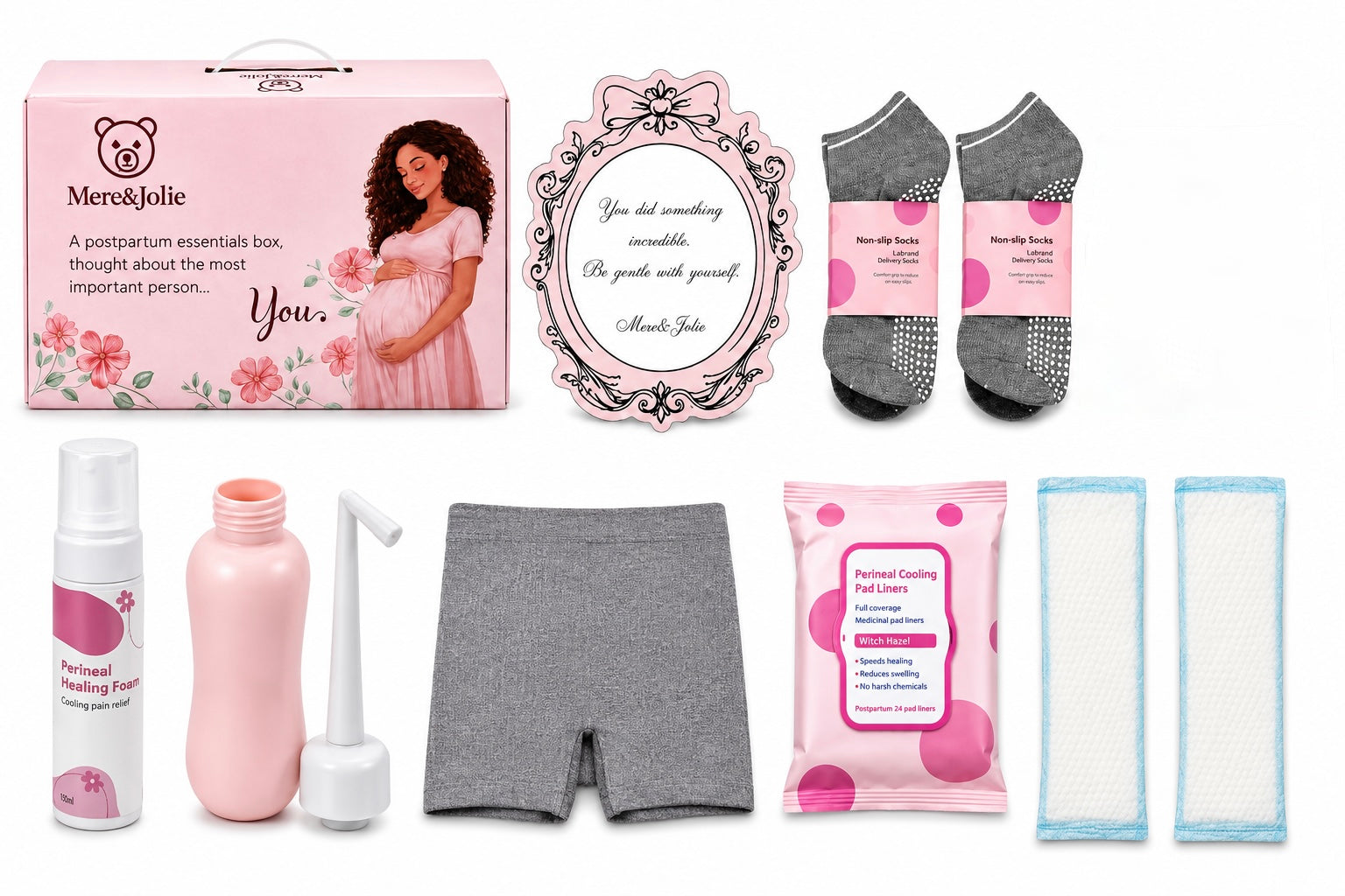 Boîte de soins post-partum de luxe